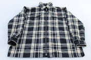 Lauren Ralph Lauren Black & White Plaid Flannel Shirt - ThriftedThreads.com