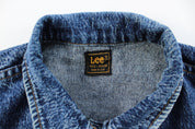 Lee Patio 153438 Acid Wash Denim Jacket - ThriftedThreads.com