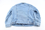 Lee Riveted Light Wash Denim Jacket - ThriftedThreads.com