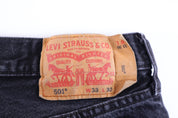 Levi's 501 Black Denim Jeans - Pants - Thrifted Threads