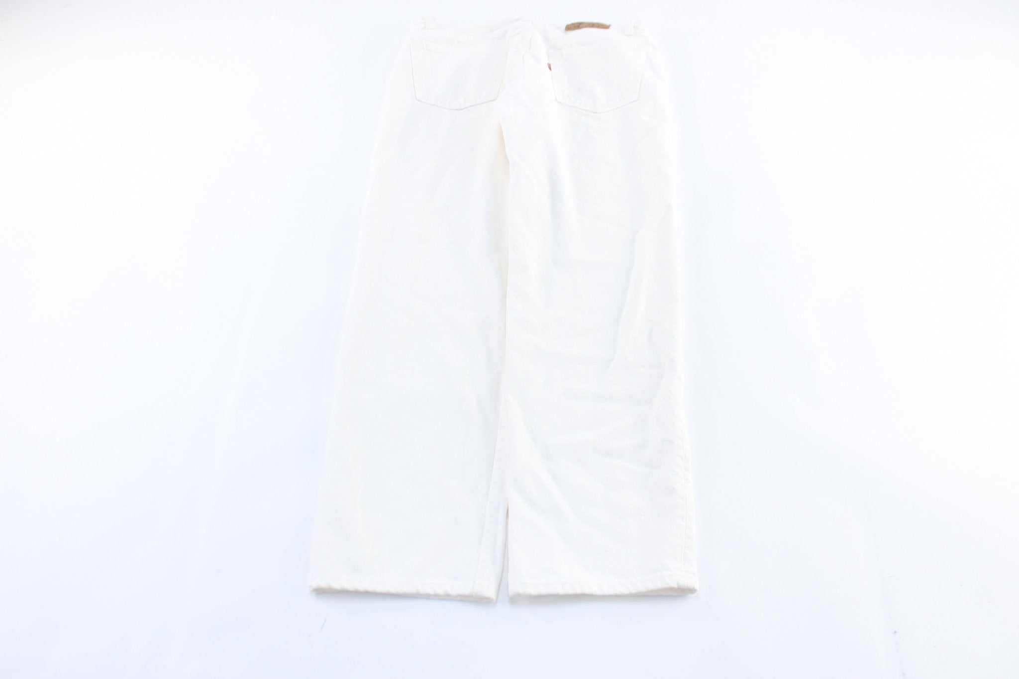 Levi's 501 White Denim Jeans - ThriftedThreads.com