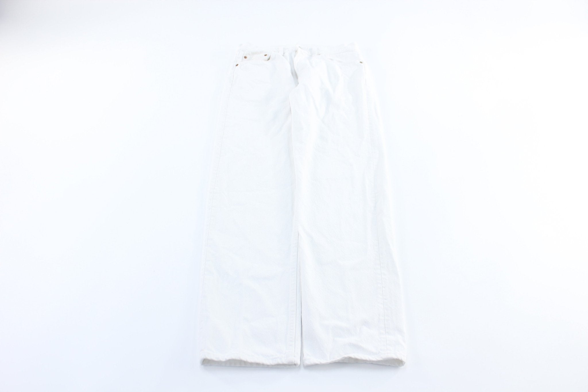 Levi's 501 White Denim Jeans - ThriftedThreads.com