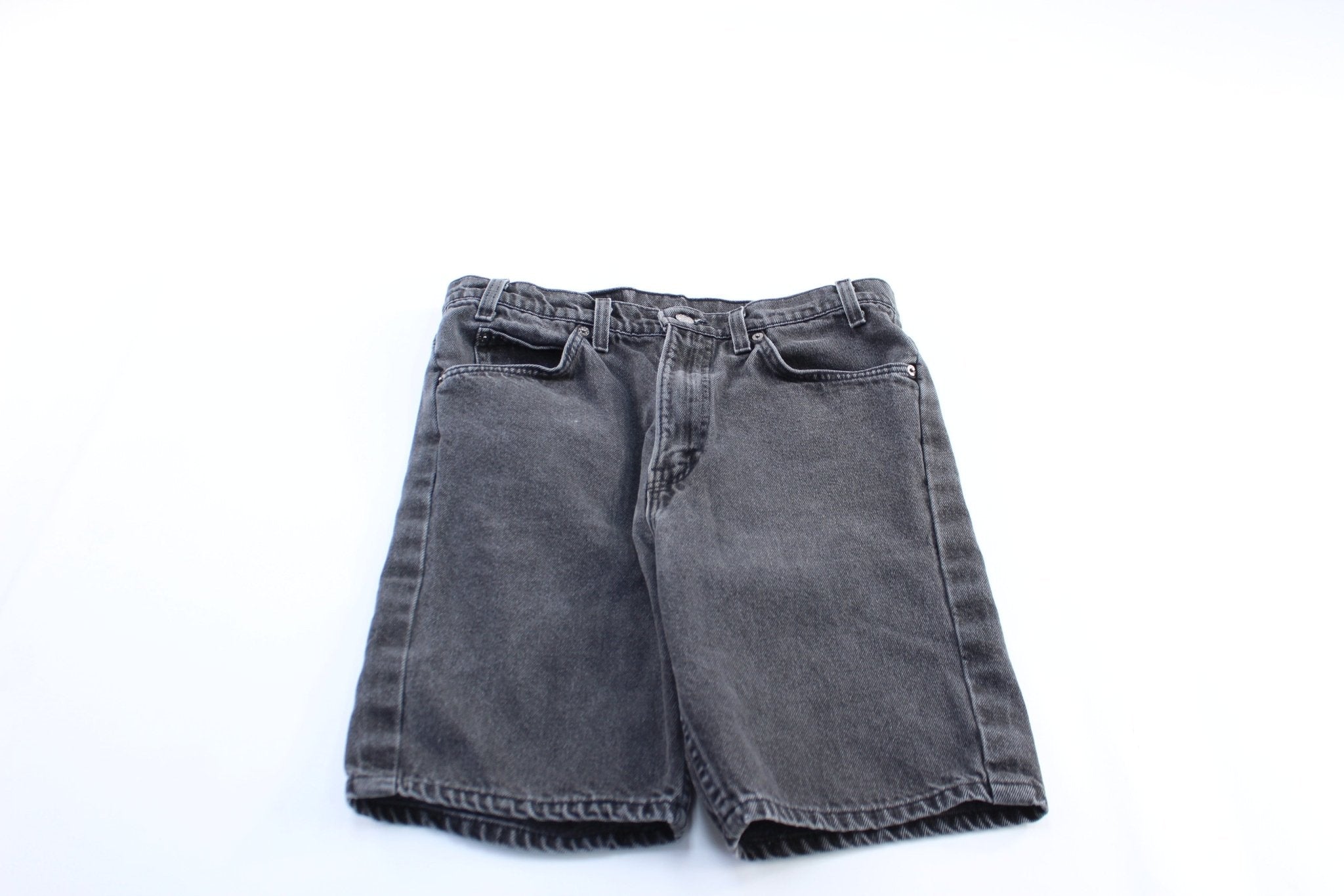 Levi's 505 Black Wash Denim Shorts - ThriftedThreads.com