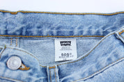 Levi's 505 Light Wash Denim Shorts - ThriftedThreads.com
