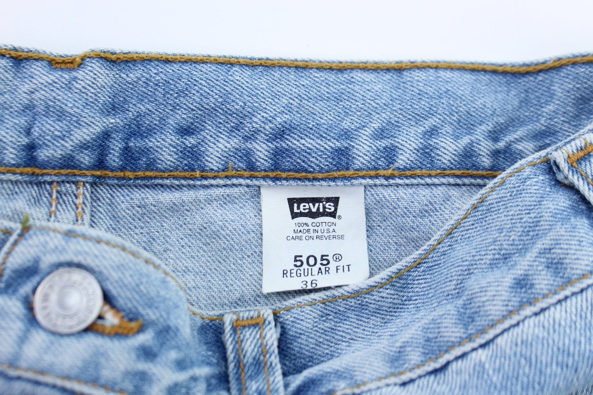Levi's 505 Light Wash Denim Shorts - ThriftedThreads.com