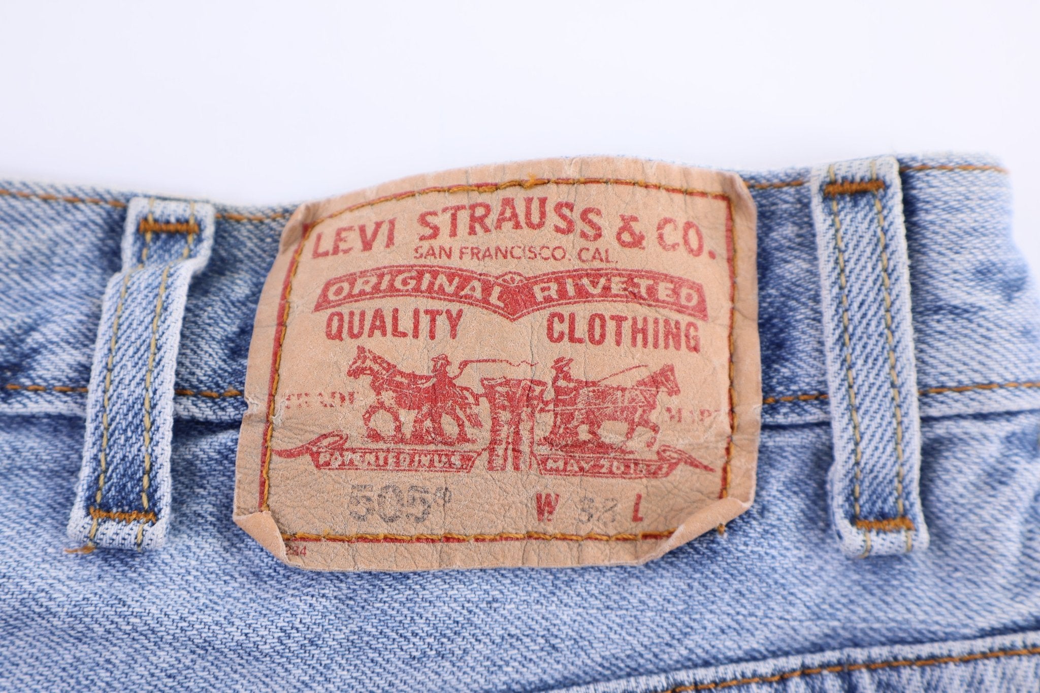 Levi's 505 Light Wash Denim Shorts - Pants/Shorts - Thrifted Threads