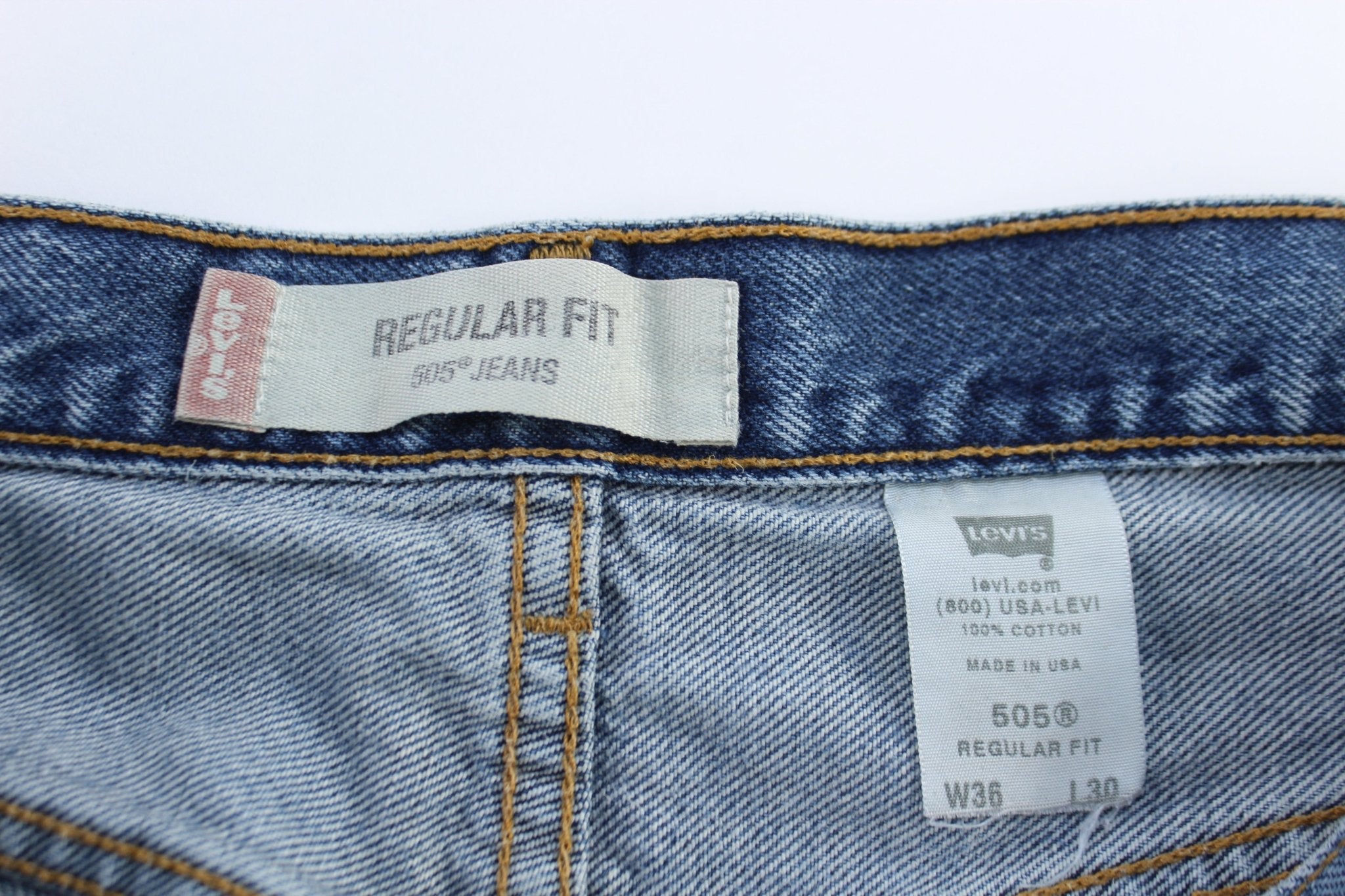 Levi's 505 Regular Fit Denim Jeans - ThriftedThreads.com