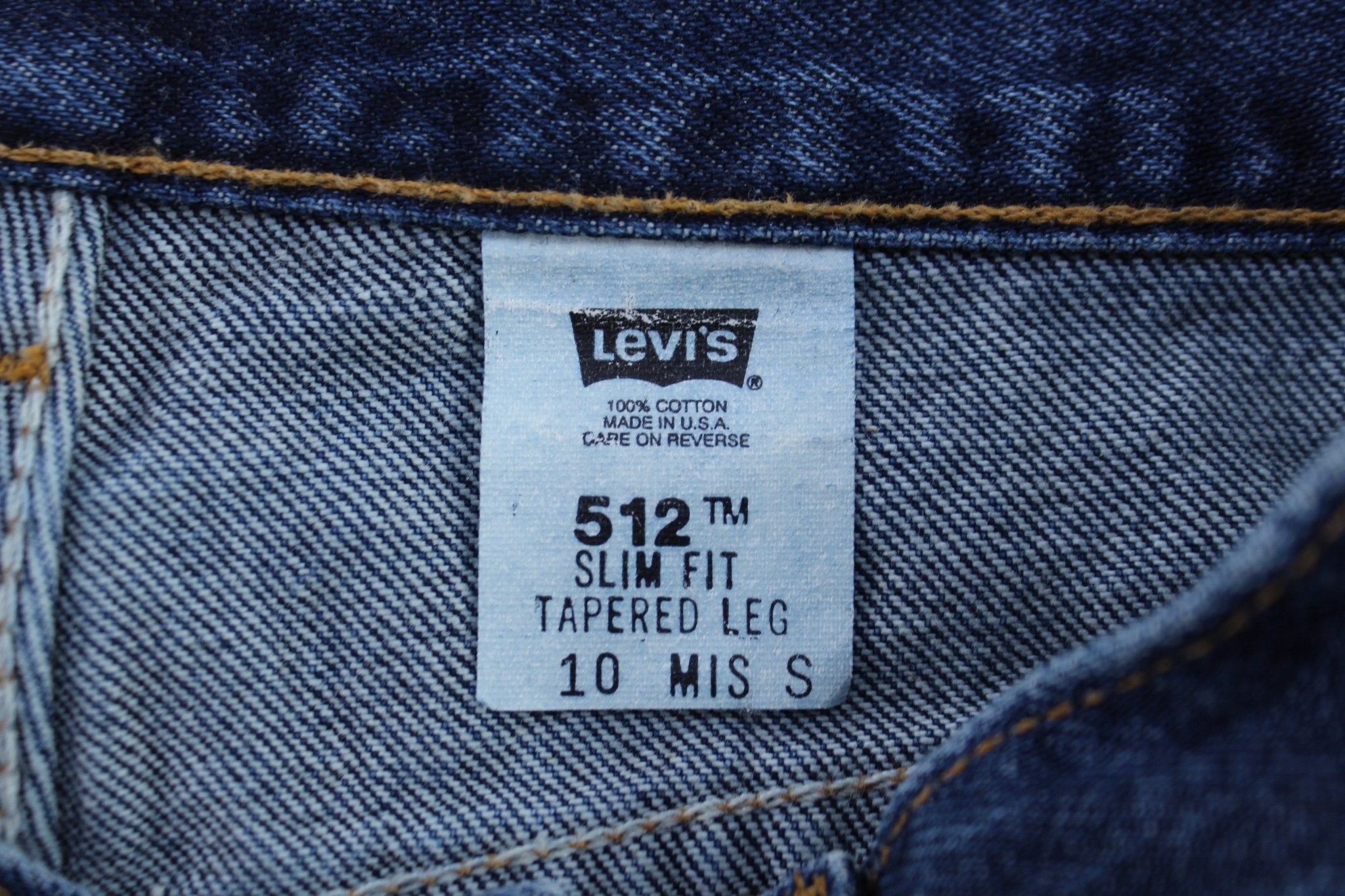 Levi's 512 Dark Wash Denim Jeans - ThriftedThreads.com