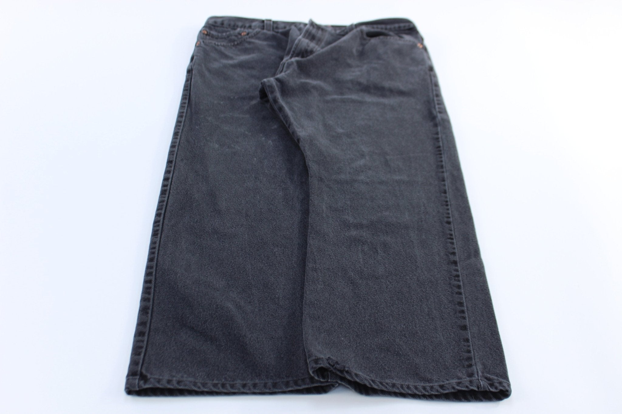 Levi's 517 Boot Cut Black Denim Jeans - ThriftedThreads.com