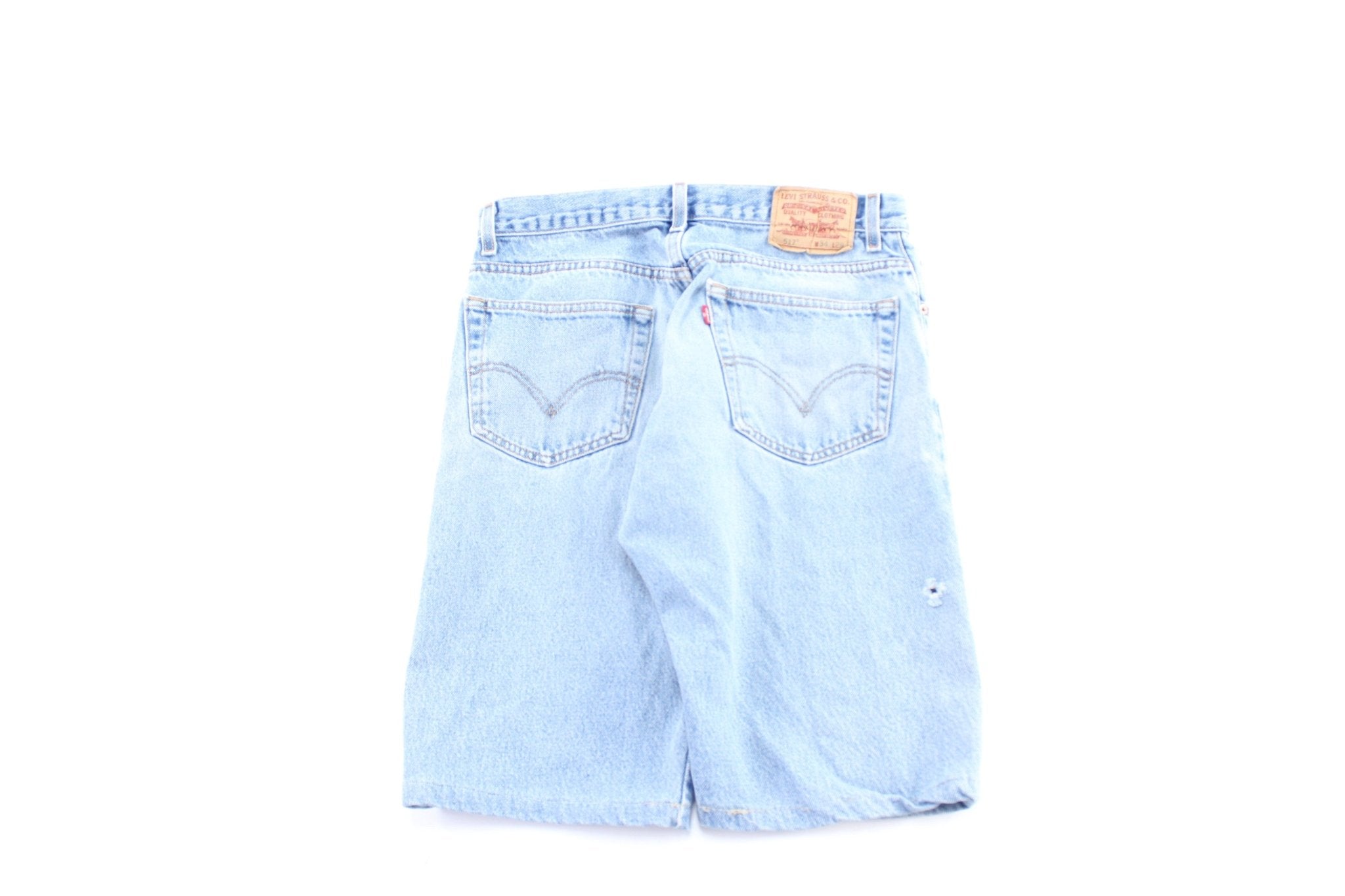 Levi's 517 Light Wash Denim Shorts - ThriftedThreads.com