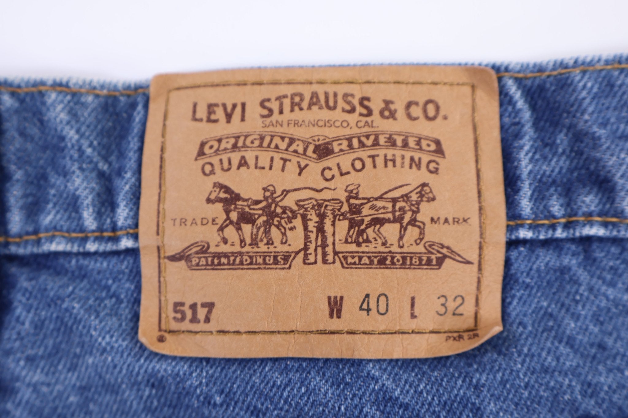 Levi's 517 Orange Tab Denim Jeans - Pants - Thrifted Threads