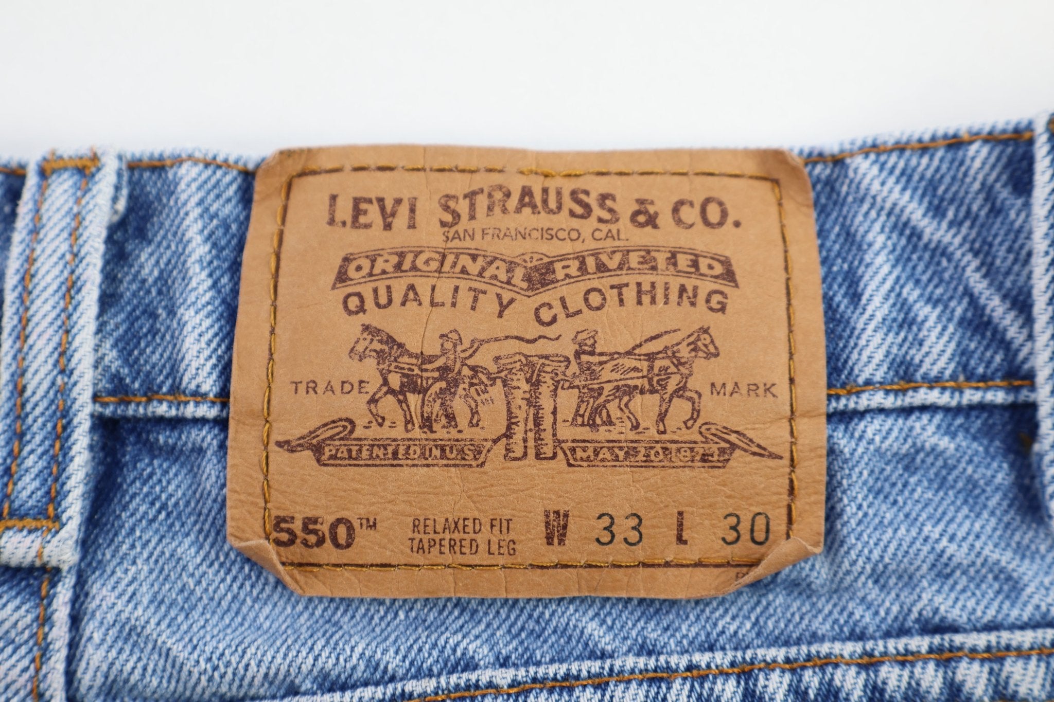 Levi's 550 Light Wash Denim Jeans - Pants - Thrifted Threads