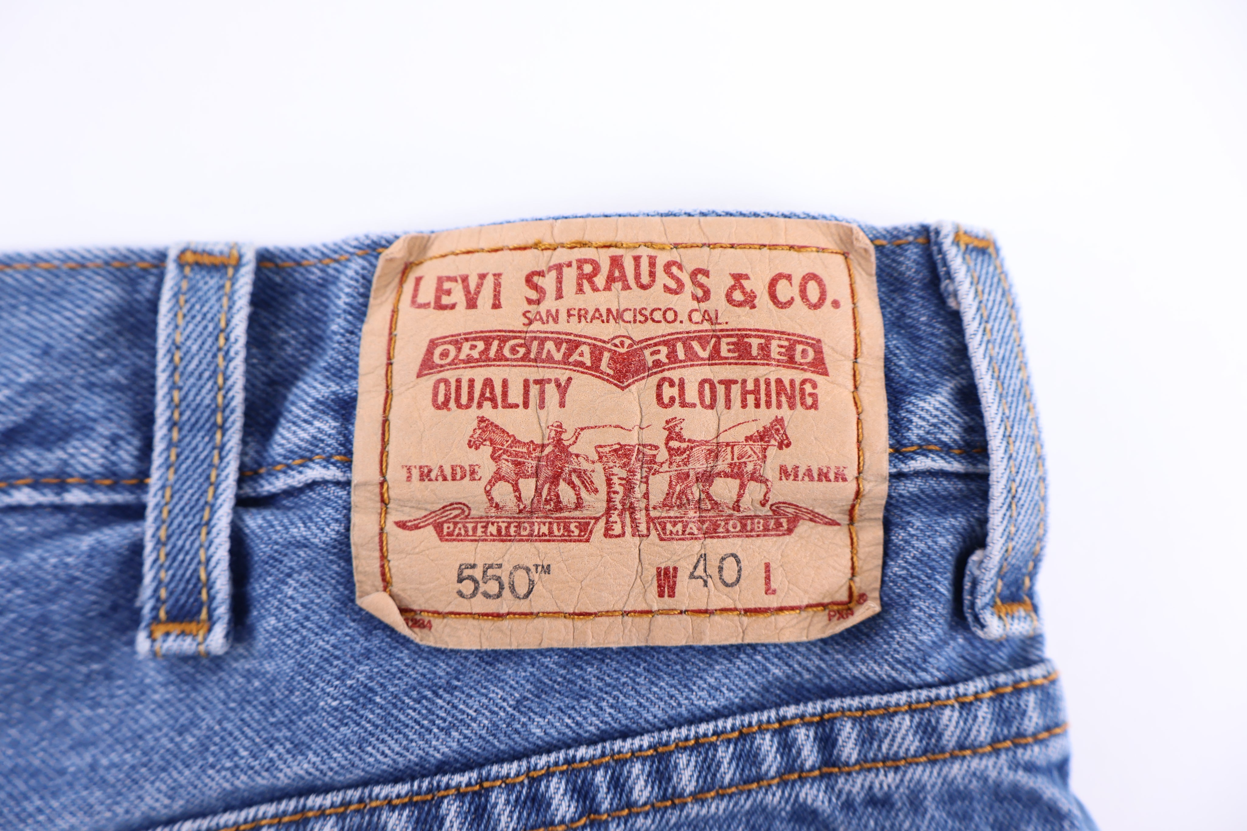 Levi's 550 Medium Wash Denim Shorts - Pants/Shorts - Thrifted Threads