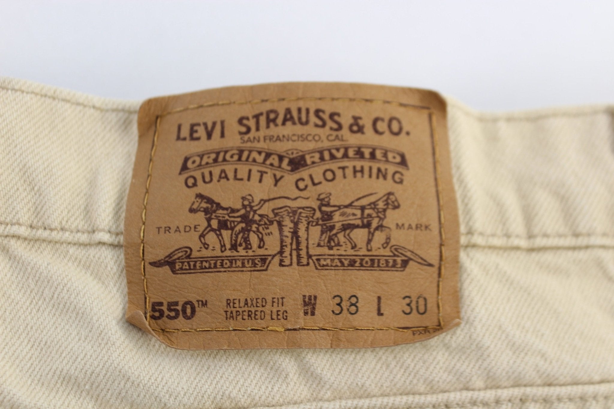 Levi's 550 Tan Denim Jeans - pant - Thrifted Threads