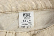 Levi's 550 Tan Denim Jeans - pant - Thrifted Threads