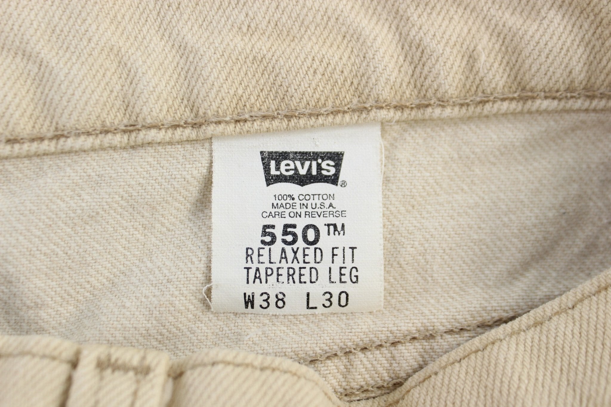 Levi's 550 Tan Denim Jeans - pant - Thrifted Threads