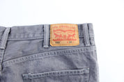 Levi's 569 Grey Denim Shorts - ThriftedThreads.com