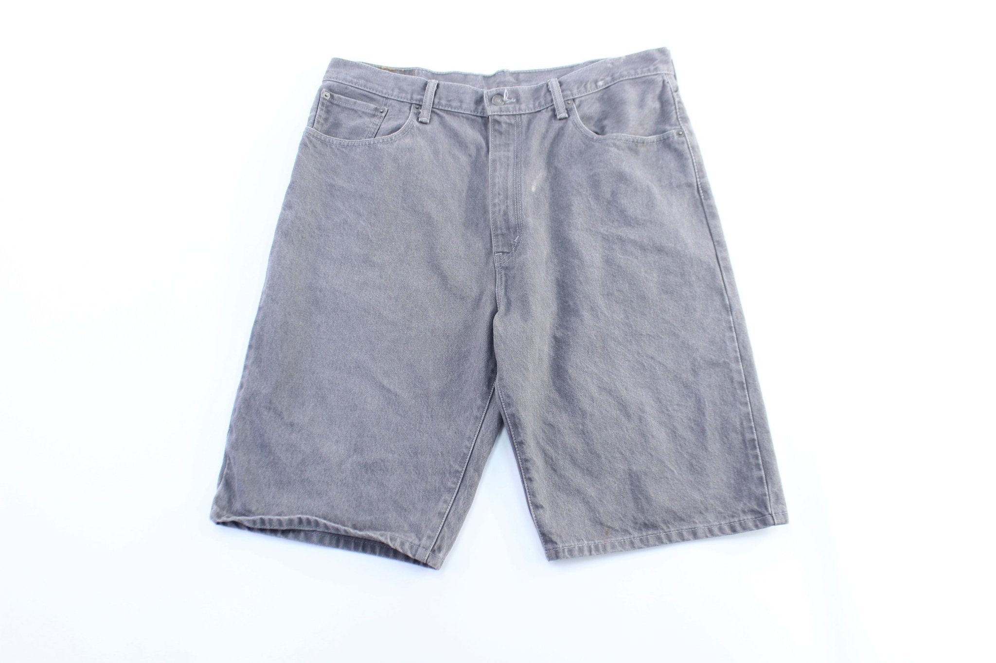 Levi's 569 Grey Denim Shorts - ThriftedThreads.com