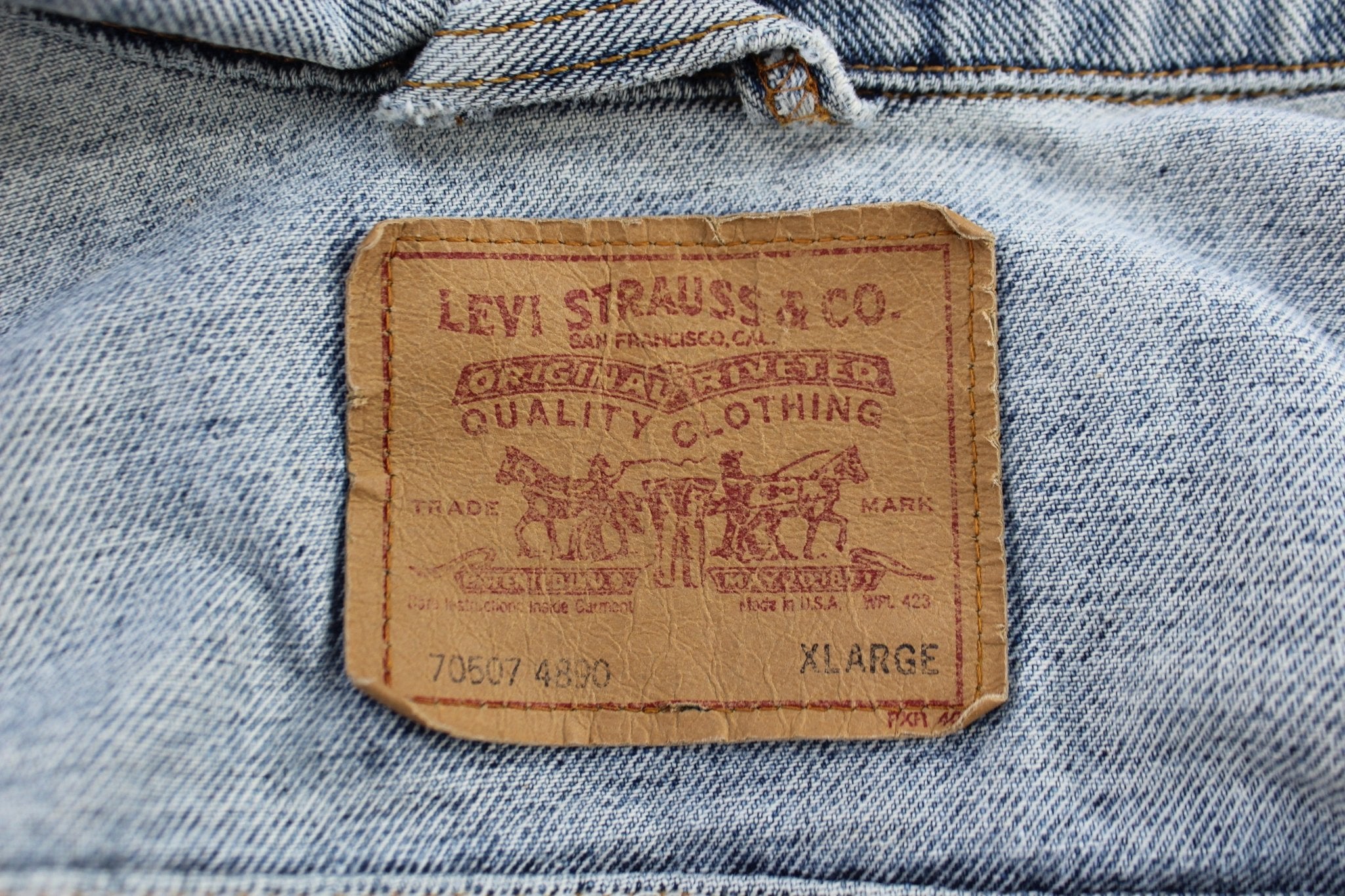 Levi's Button Fly Denim Jacket - ThriftedThreads.com