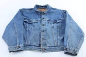 Levi's Embroidered "501 Live The Legend" Denim Jacket - ThriftedThreads.com