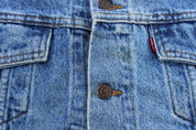 Levi's Embroidered "501 Live The Legend" Denim Jacket - ThriftedThreads.com