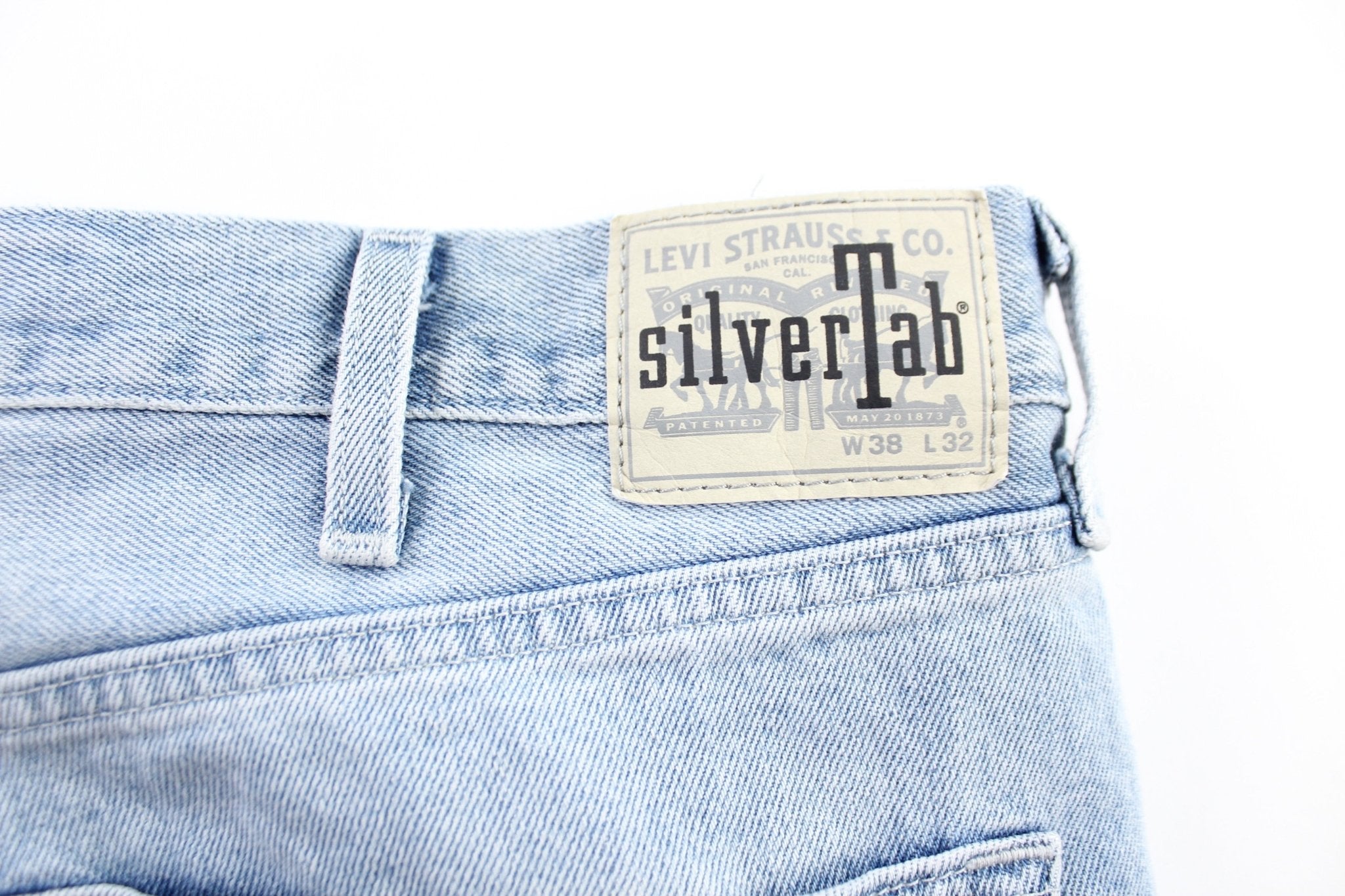 Levi's SilverTab Straight Light Wash Denim Jeans - ThriftedThreads.com