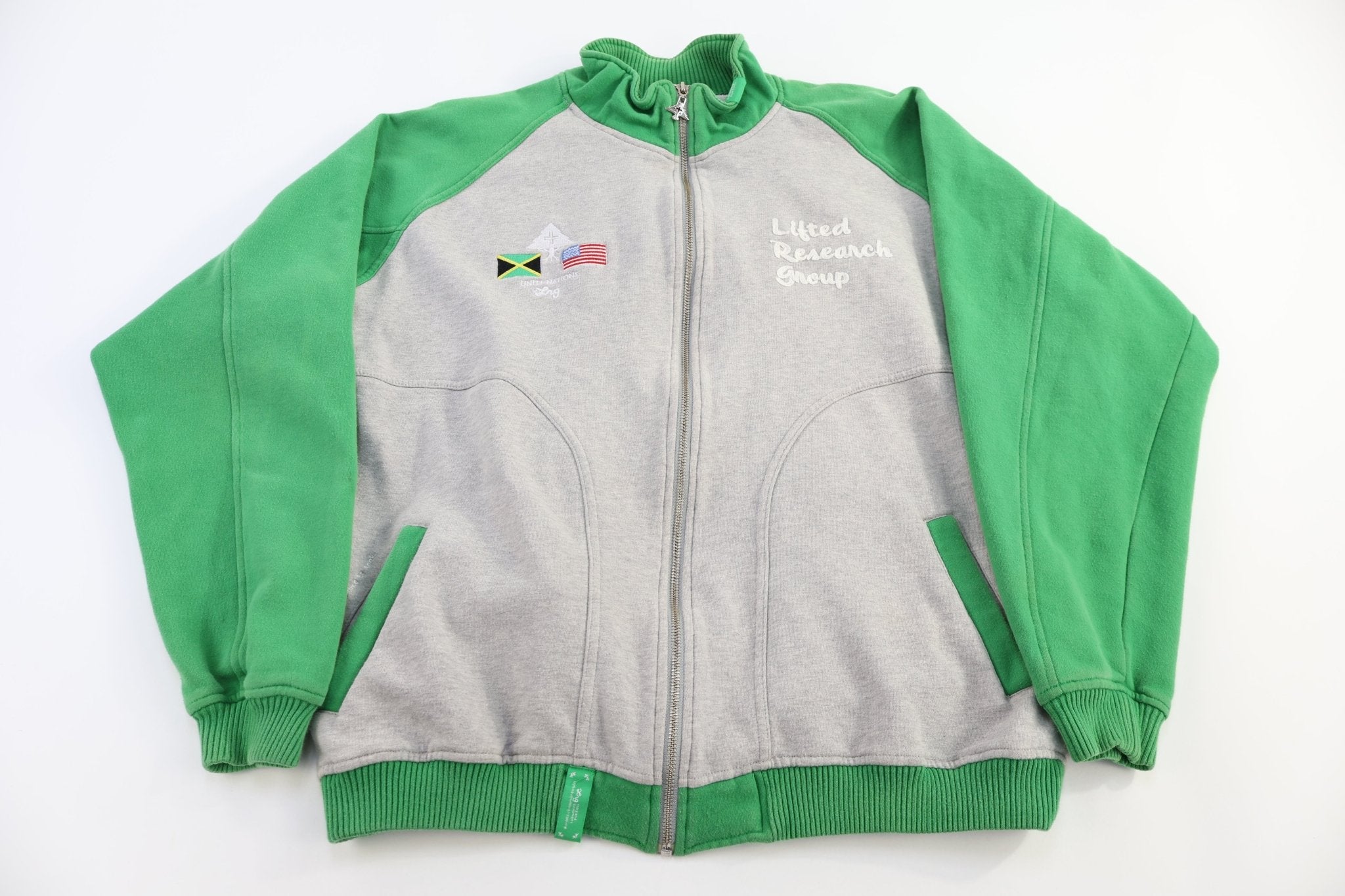 Lifted Research Group Full Zip Track Jacket - jacket - Thrifted Threads