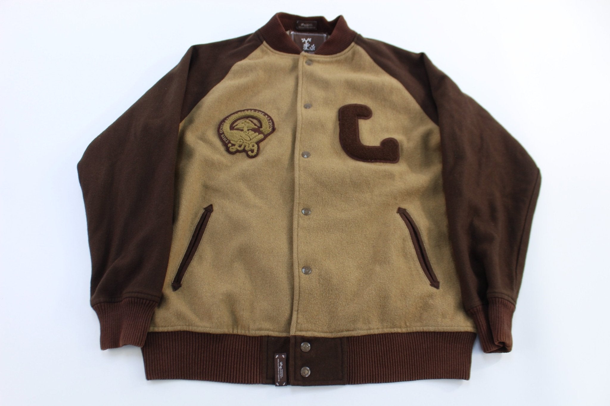 Lifted Research Group Varsity Jacket - Jacket - Thrifted Threads
