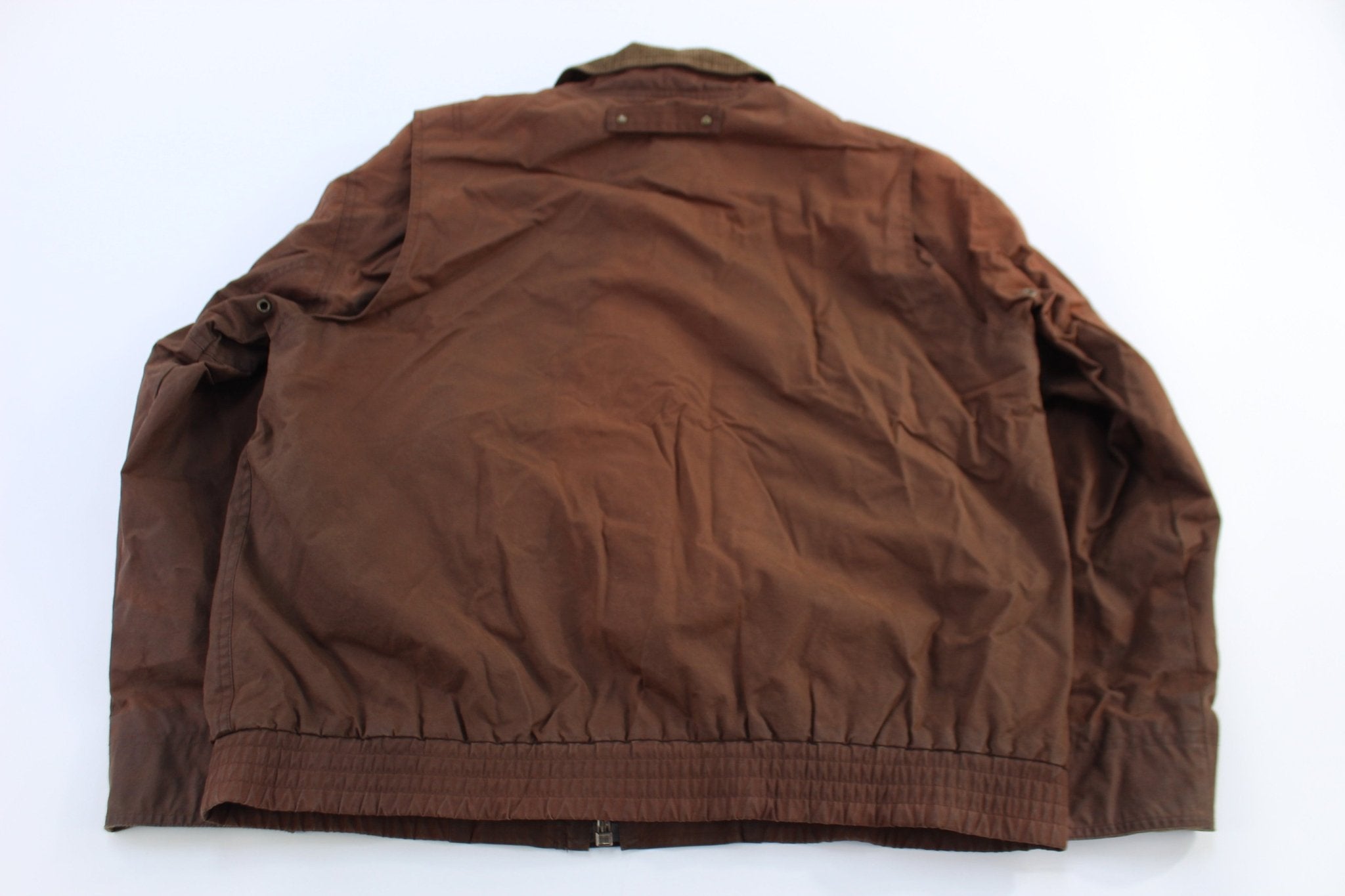 L.L. Bean Full Zip Brown Waxed Jacket - Jacket - Thrifted Threads