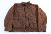 L.L. Bean Full Zip Brown Waxed Jacket - Jacket - Thrifted Threads