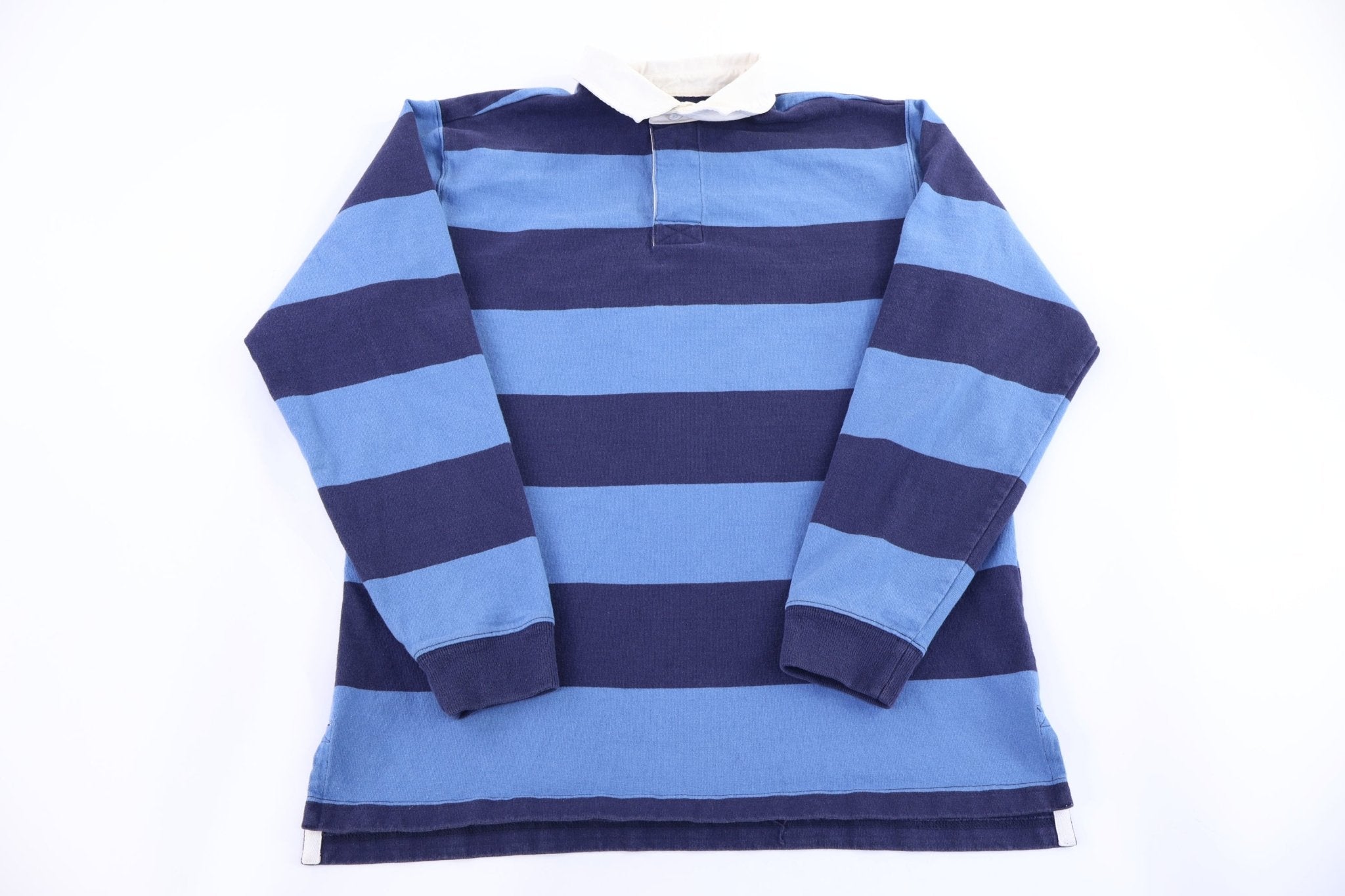 L.L. Bean Navy Blue Stripe LS Button Up - Button Ups/Downs - Thrifted Threads
