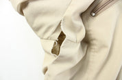 London Fog Beige Zip Up Jacket - ThriftedThreads.com