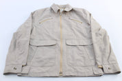 London Fog Beige Zip Up Jacket - Jackets - Thrifted Threads