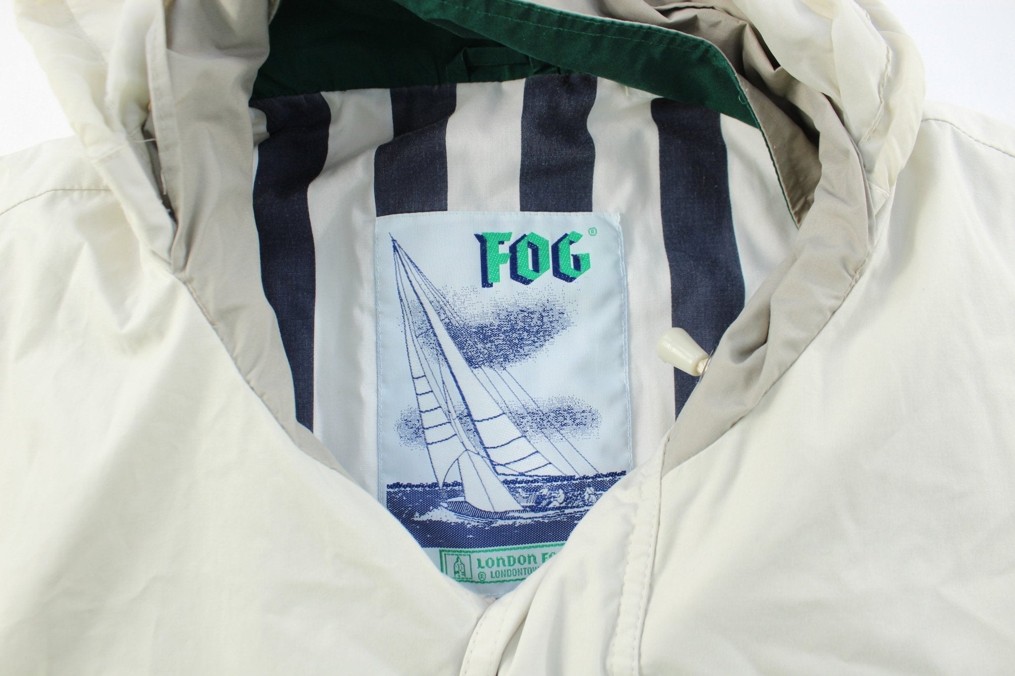 London Fog Beige Zip Up Jacket - Jackets - Thrifted Threads