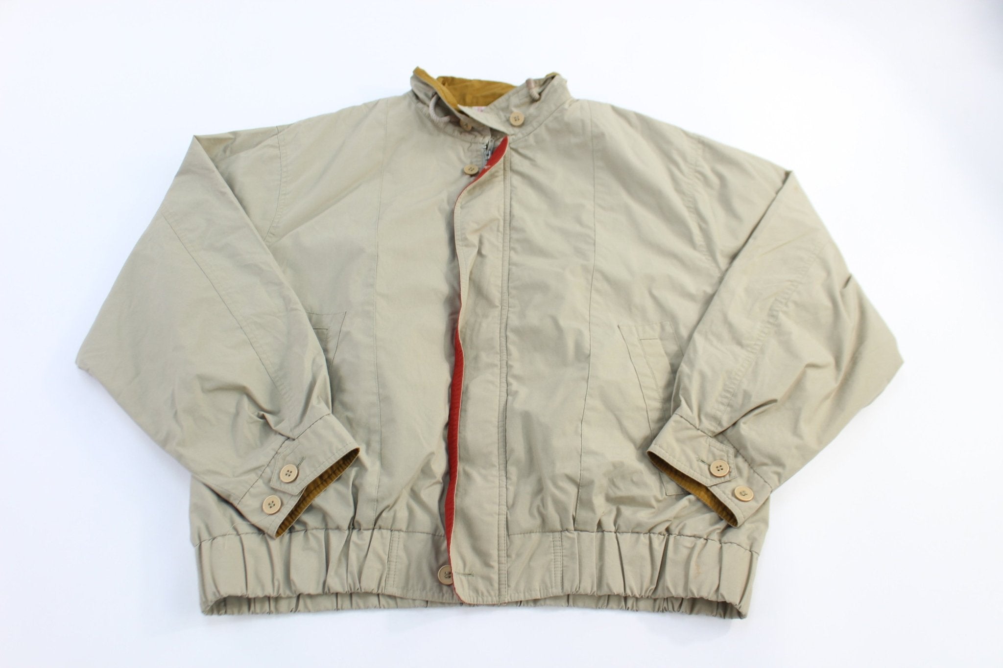 London Fog Tan Full Zip Jacket - Jacket - Thrifted Threads