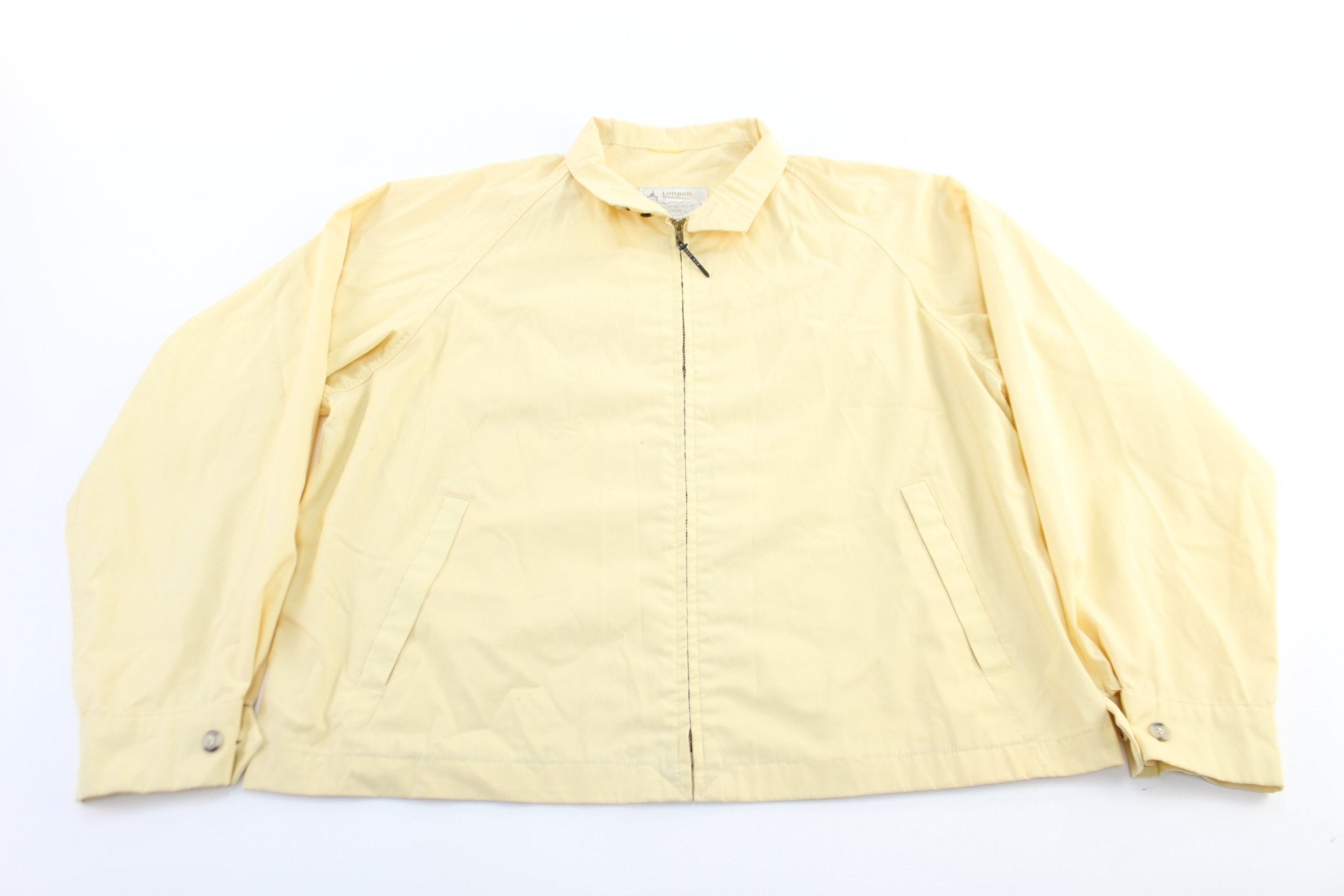London Fog Yellow Zip Up Jacket - Jackets - Thrifted Threads