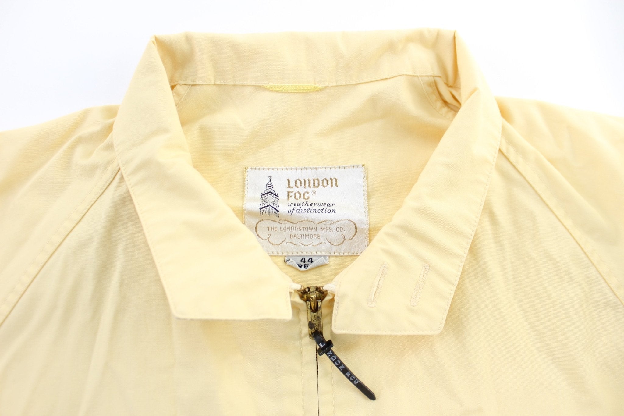 London Fog Yellow Zip Up Jacket - Jackets - Thrifted Threads