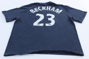 Los Angeles Galaxy David Beckham Adidas Jersey T-Shirt - ThriftedThreads.com