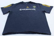 Los Angeles Galaxy David Beckham Adidas Jersey T-Shirt - ThriftedThreads.com