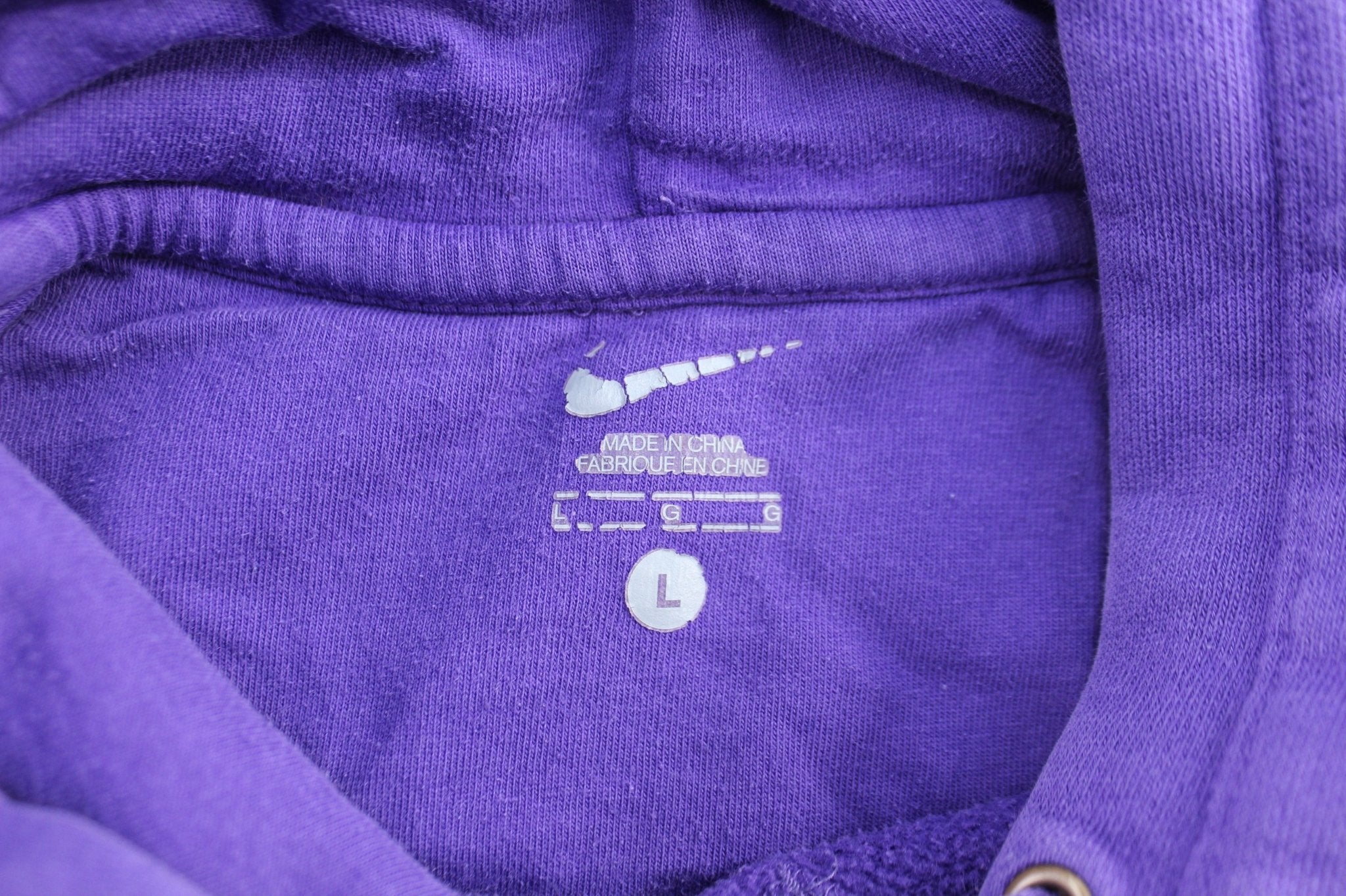 Louisiana State University Nike Swoosh Embroidered Logo Pullover Hoodie - ThriftedThreads.com