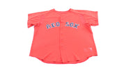 Majestic Boston Red Sox Embroidered Baseball Jersey - ThriftedThreads.com