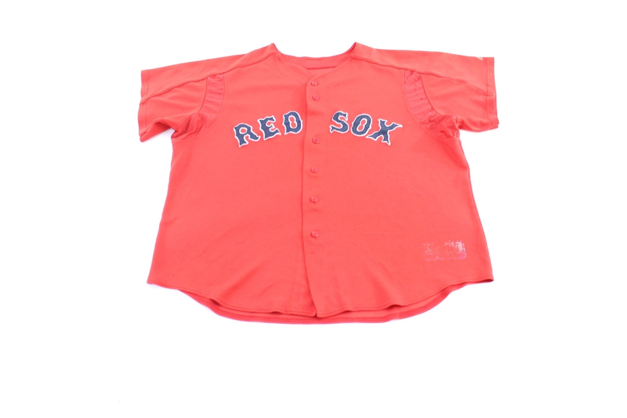 Majestic Boston Red Sox Embroidered Baseball Jersey - Jerseys/Tanks - Thrifted Threads