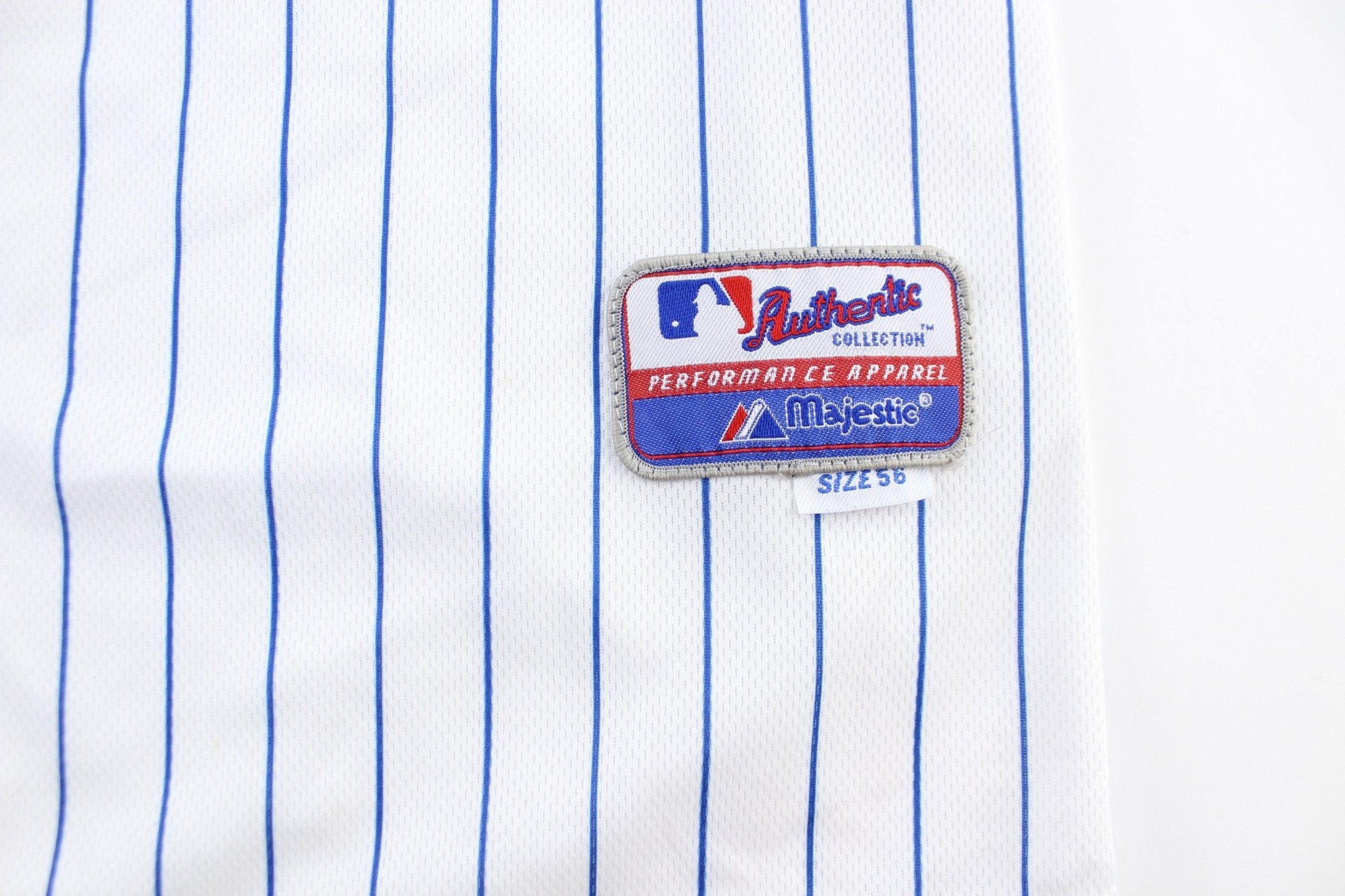 Majestic Chicago Cubs Starlin Castro Striped Baseball Jersey - ThriftedThreads.com
