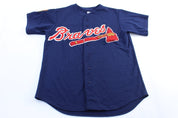 Majestic Embroidered Atlanta Braves 125th Anniversary Baseball Jersey - ThriftedThreads.com