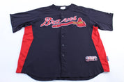 Majestic Embroidered Atlanta Braves Baseball Jersey - ThriftedThreads.com