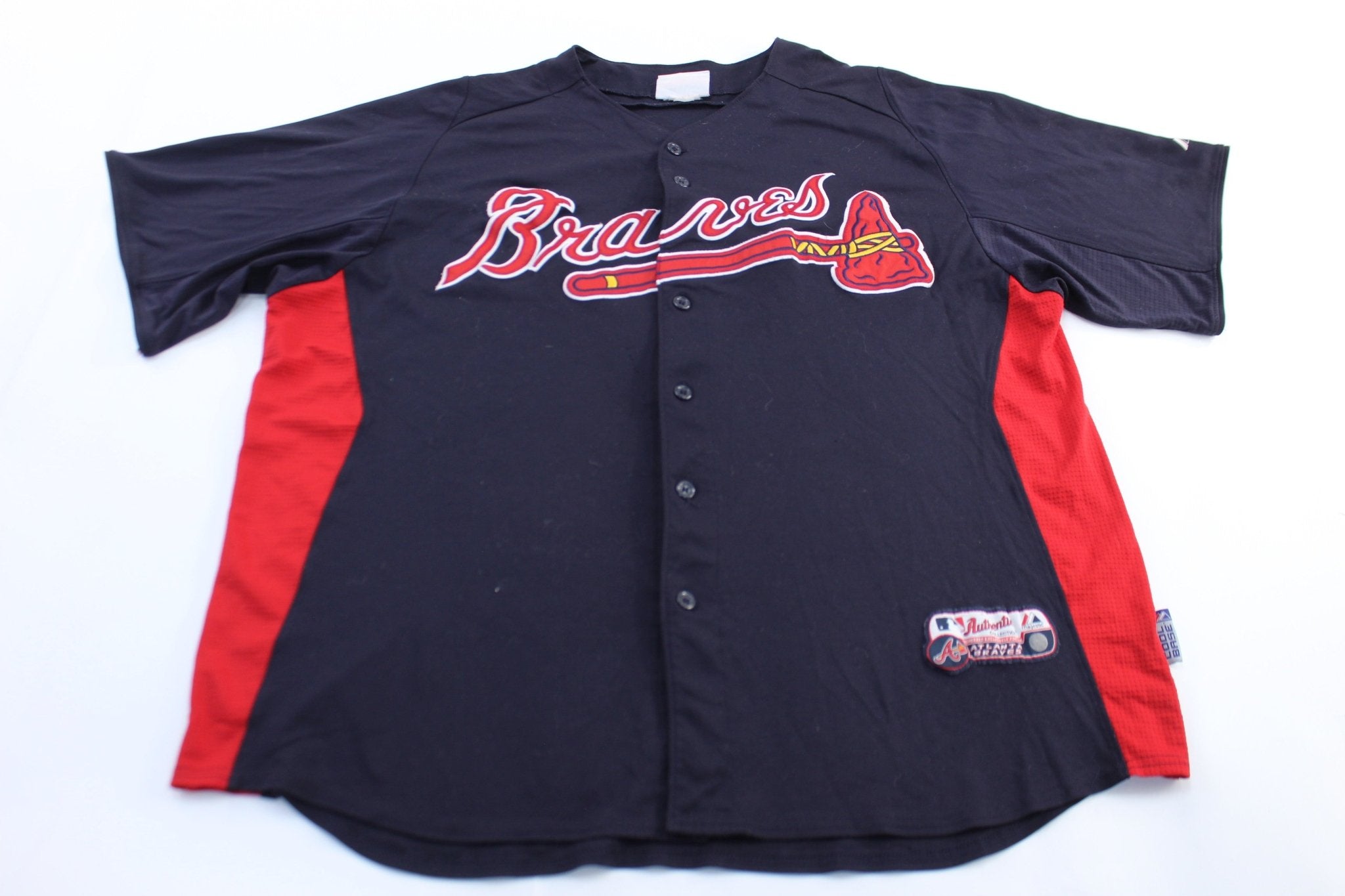 Majestic Embroidered Atlanta Braves Baseball Jersey - ThriftedThreads.com