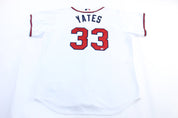 Majestic Embroidered Atlanta Braves Kirby Yates Baseball Jersey - ThriftedThreads.com