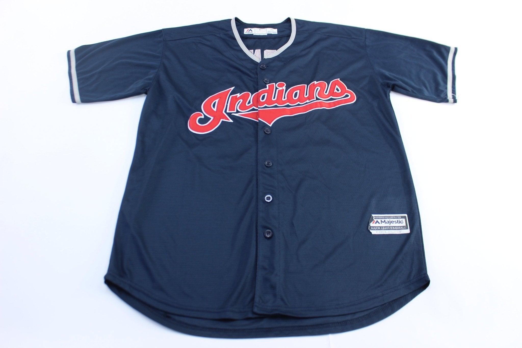 Majestic Embroidered Cleveland Indians Jason Kipnis Baseball Jersey - ThriftedThreads.com