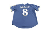 Majestic Embroidered Milwaukee Brewers Ryan Braun Baseball Jersey - ThriftedThreads.com