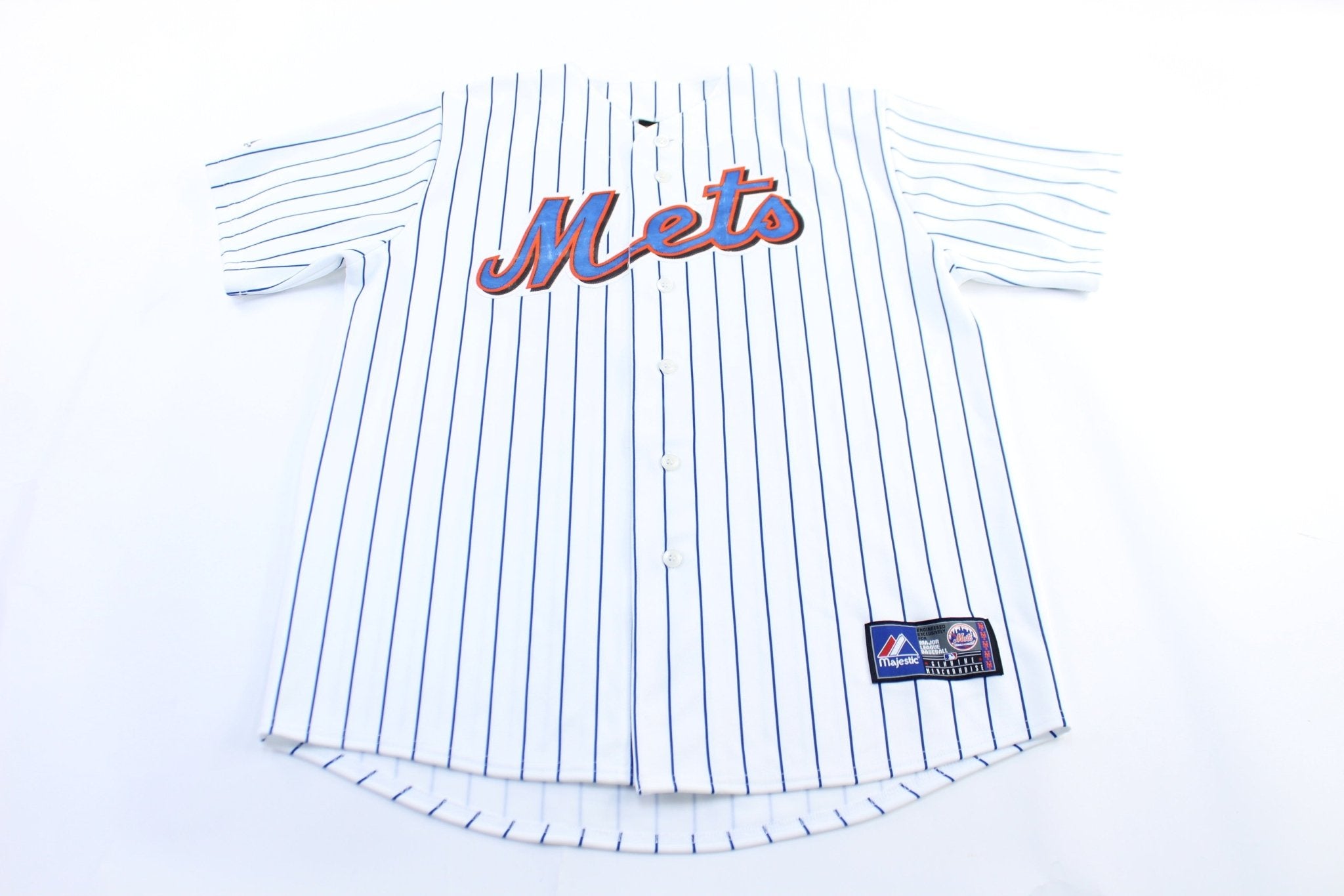 Majestic Embroidered New York Mets Johan Santana Baseball Jersey - ThriftedThreads.com